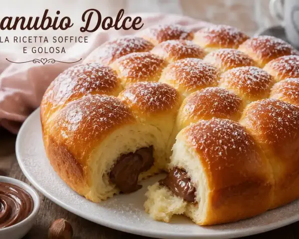 Danubio dolce soffice e goloso, con un cuore cremoso di cioccolato. Perfetto per una colazione o merenda speciale.