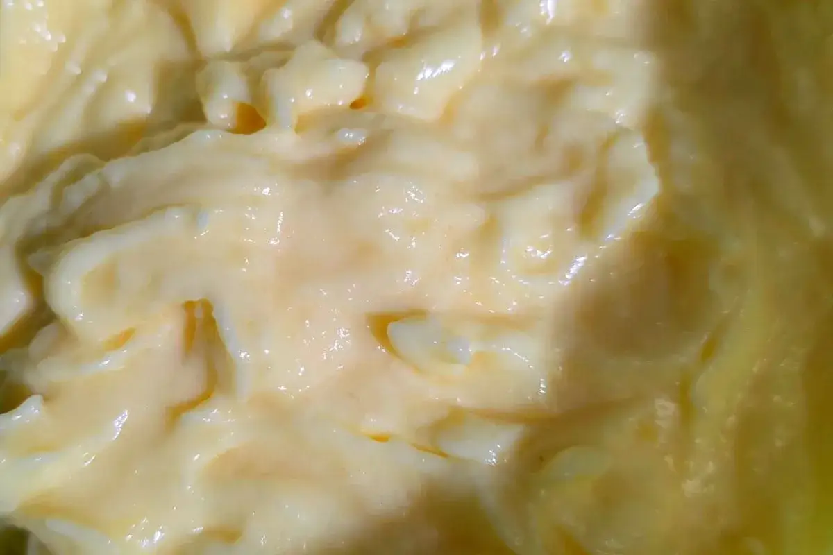 Una deliziosa ricetta crema, liscia e vellutata, pronta per essere gustata.