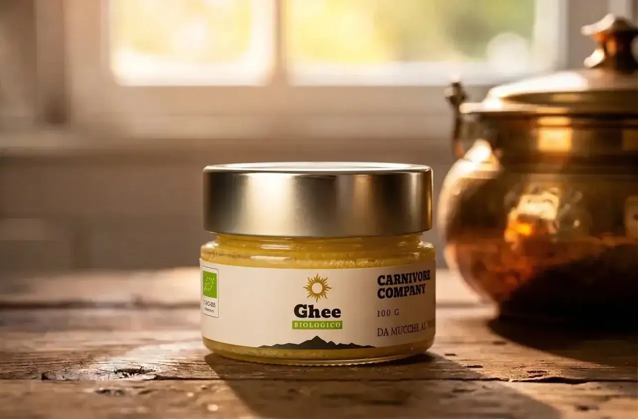 Barattolo di ghee biologico